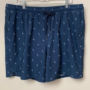 Goodfellow and Co Navy Blue Swim Trunks with Lining Drawstring Size XL